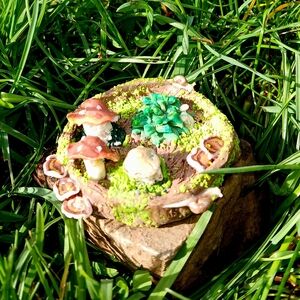 Handcrafted Mushroom Fairy Garden Decor